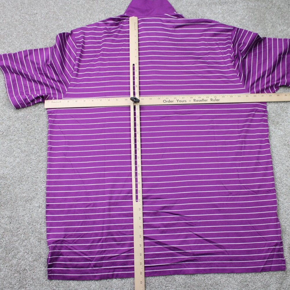 Brooks Brothers Polo Shirt Men 2XL XXL Purple St.Andrews Links Golf Short Sleeve - Picture 11 of 14